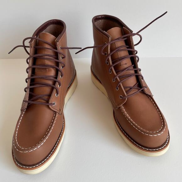Red Wing Shoes Shoes - Red Wing Women's 6'' Classic Moc Leather Boots Size 9.5 Mocha Brown 3426 New